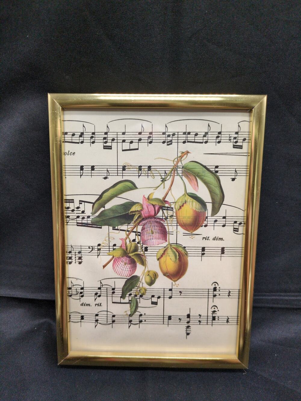 Vintage 5x7 Solid Brass Frame Thick Block Profile MCM Gold Metal Photo Pic Frame